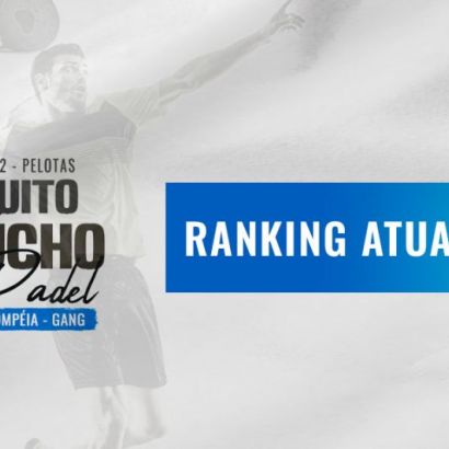 Ranking atualizado após realização da 4ª etapa do Circuito Gaúcho de Padel